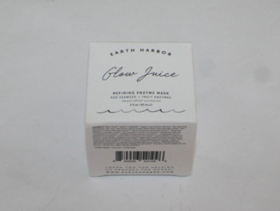 Earth Harbor Glow Juice Refining Enzyme Mask 2 fl oz | 60ml All Skin Types NIB