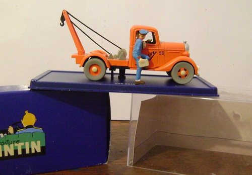 TINTIN N° 23/24 : LA DEPANNEUSE + LA VOITURE ACCIDENTEE DU Crabe Aux Pinces
