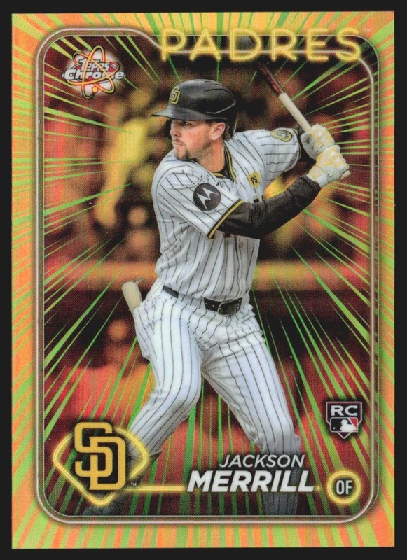 2024 Topps Chrome Radiating Rookies SSP Jackson Merrill #RR-20 TS7