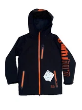 Thirtytwo Youth Grasser Insulated Jacket Black/Orange Large 2024/25'