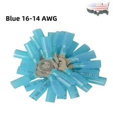Wire Crimp Connectors Terminals Waterproof Heat Shrink Ring M5 16-14AWG US