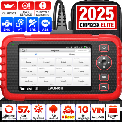 2025 Launch CRP123X PRO Profi KFZ OBD2 Diagnosegerät Auto Scanner Auslesegerät