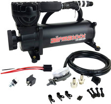 Airmaxxx 580 Black Compressor Wfilter Relocate Kit 150 Psi Off Switch Air Ride