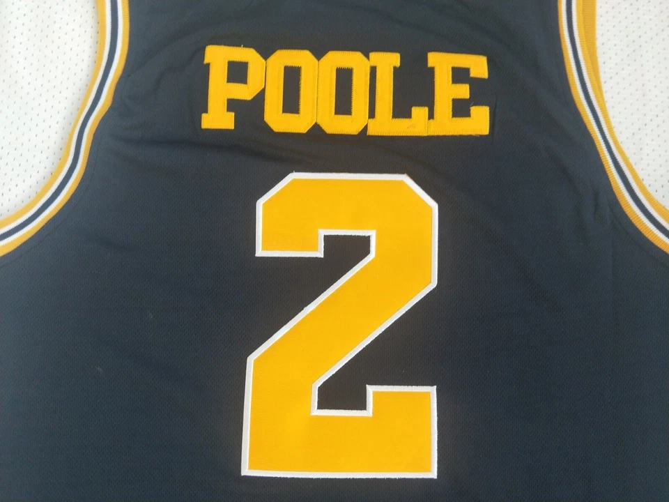 Men's Retro Jordan Poole MICHIGAN #2 Basketball Jersey Stitched - Image 3 of 4