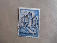 Briefmarke San Marino : Tre Cime deLavaredo , gestempelt
