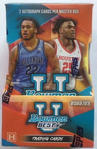 Topps 2022-23 Bowman University's Best Basketball Hobby Box RIPPED LIVE ONLY