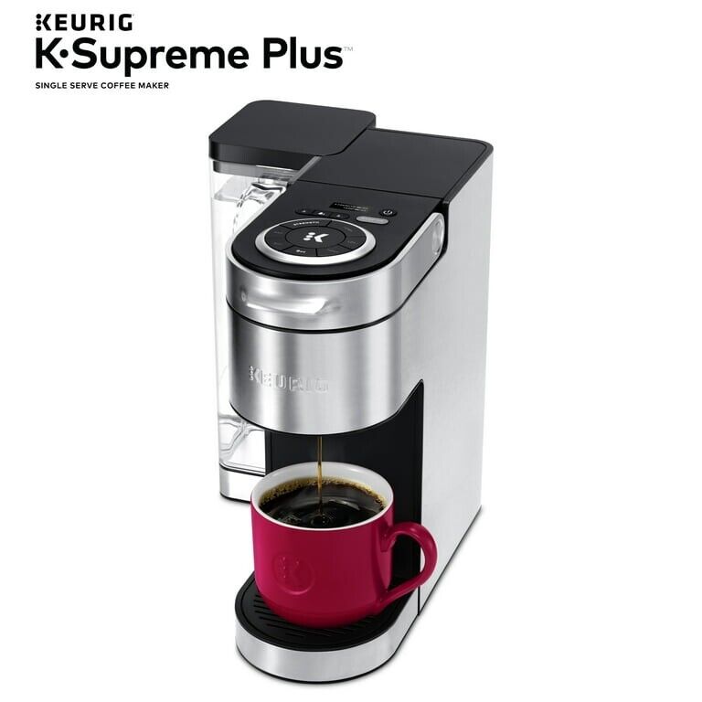 Keurig - K-Supreme Plus 5000350800 Coffee Maker - Stainless Steel / Black Trim