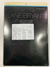 Lane Bryant Size C/D Black Lace Top Thigh High Stockings