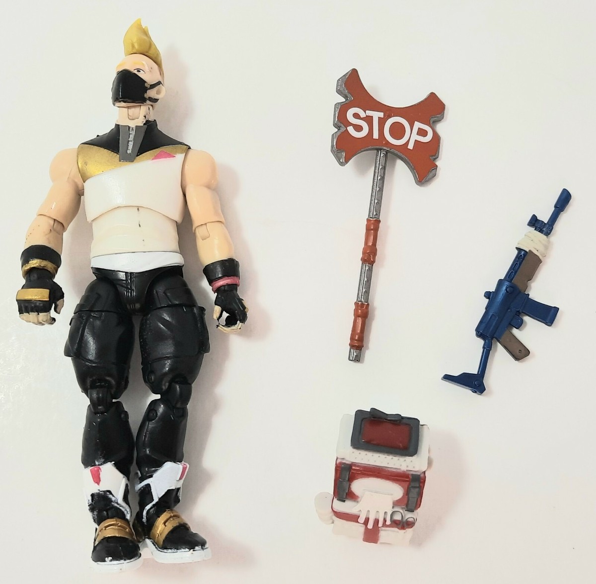 Fortnite Action Figures Inch w/ Late Game Survival Kit, Raptor  Omega