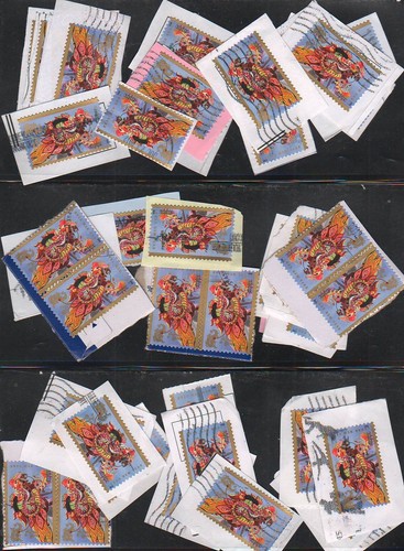 Lunar New Year 2012 Year of the Dragon Scott 4623 Used on Paper 40 stamps
