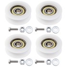 4pk 29mm Greenhouse Door Wheel Roller Kit for Sliding Door Runner Rail Groove