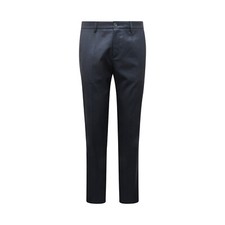 I7511 PANTALONE UOMO PATRIZIA PEPE MAN BLUE MICRO SQUARE TROUSERS