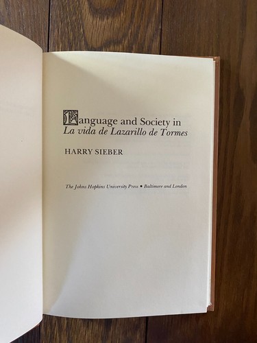 Language and Society in La Vida 1978 Harry Sieber English & Spanish Hardcover - Imagen 7 de 10