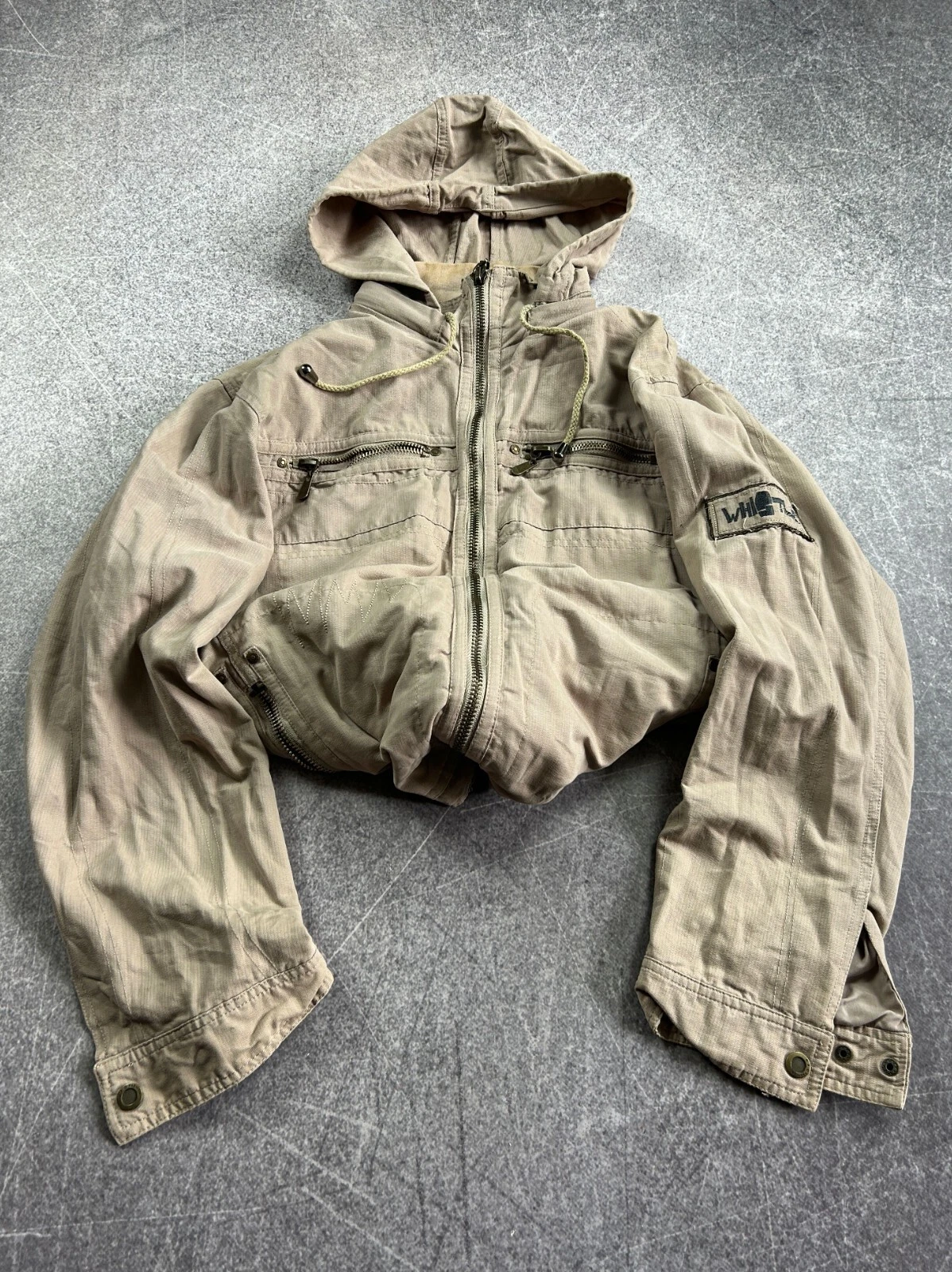 STREETWEAR OPPIO BALENCIAGA KANYE WEST STYLE CARGO ZIP CAPPUCCIO GIACCA ANNI 90 Y2K