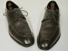 Allen Edmonds Crosby Street Shoes 11D Carbon Dark Brown Split Toe Derby