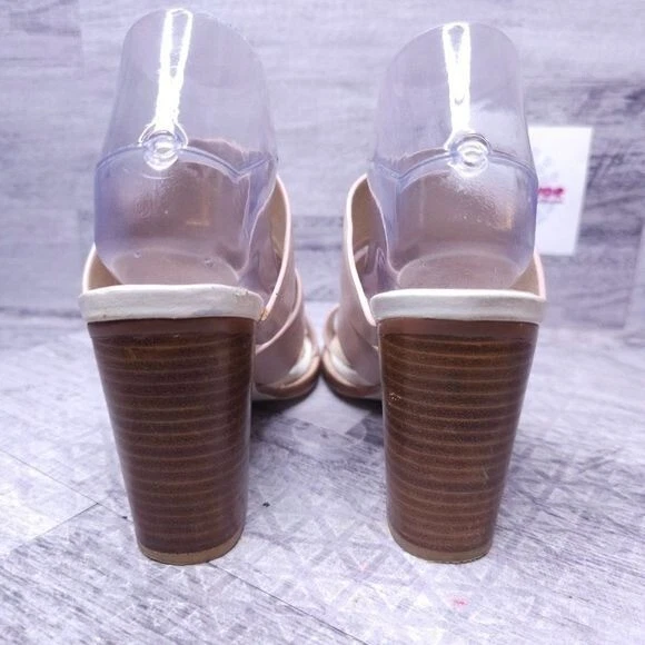 Sol Sana Bindi Cuero Tacón Apilado Mula En Rosa Rubor Talla 39 Para Mujer Talla 9 Foto 4 de 4