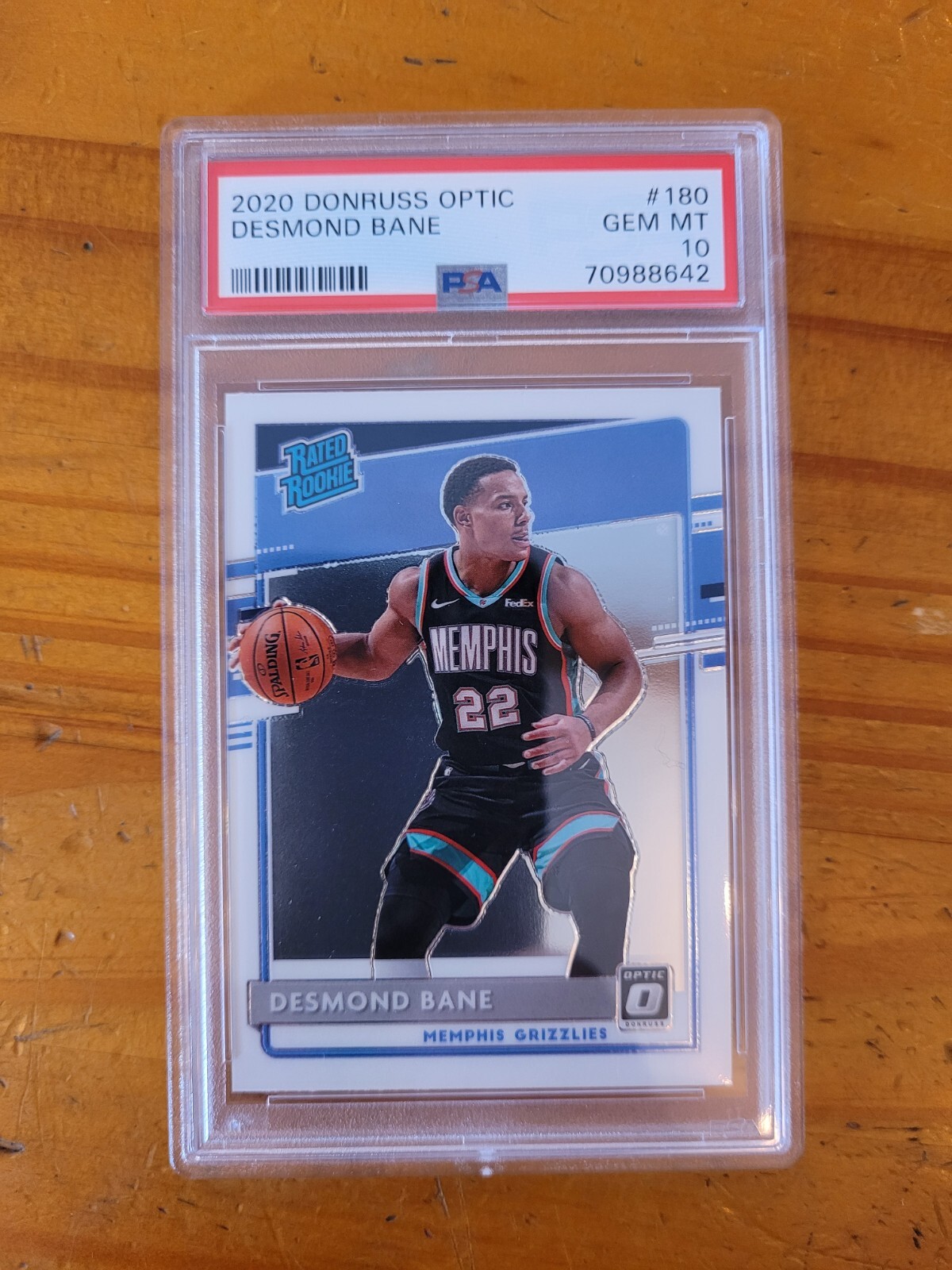 2020-21 Donruss Optic #180 Desmond Bane Rookie Card PSA 10 Gem Mint
