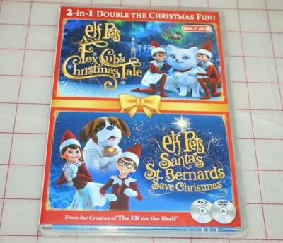 Elf On The Shelf Pets Fox Cubs Christmas Tale & Santa s St. Bernards NEW SEALED!