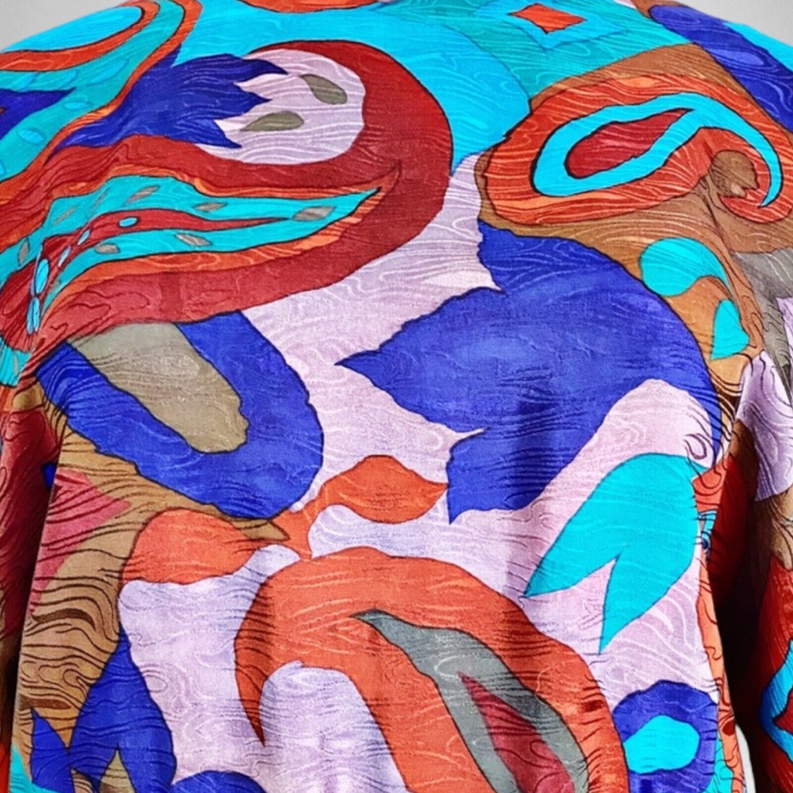 Vintage Designer Frank Massandrea 100% Silk Dress… - image 4
