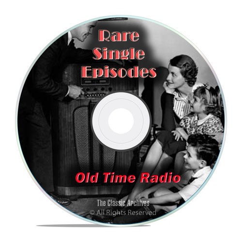 1,326 Old Time Radio, Rare Single Episodes, Old Lost Shows, mp3 2DVD