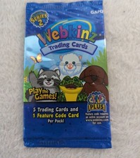 Webkinz Series 2 Trading Cards Pack - 5 Cards 1 Feature Code Card - New Sealed