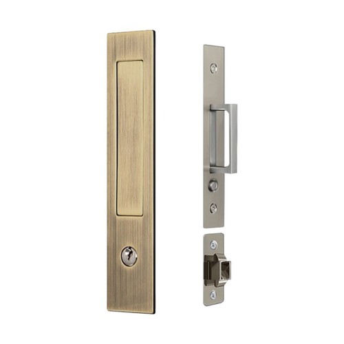 Pocket Door Handle with Heavy Duty Locking Mechanism for Sliding Applications - Picture 11 of 24
