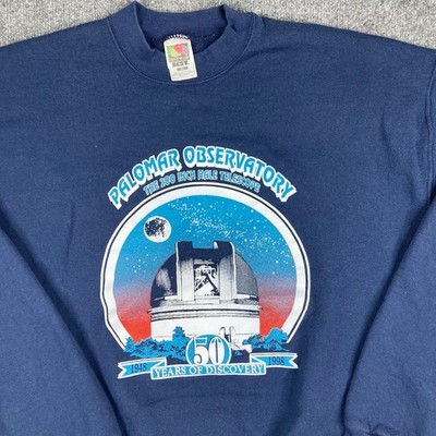 Fruit of the Loom Sweatshirt Mens Size XL Blue Palomar Observatory Vintage90