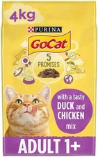GO-CAT Duck & Chicken with Vegetables Dry Cat Food 4kg 4.25 per kilo