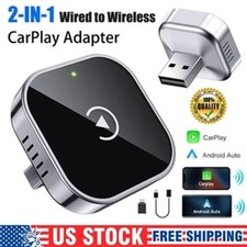 Wireless CarPlay Adapter for Apple iPhone Android Auto USB Adapter Plug Play