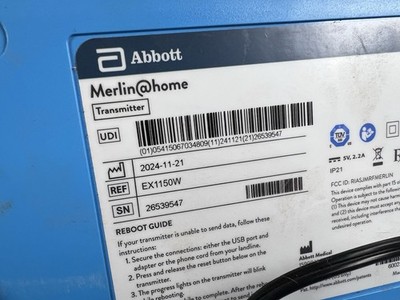 St. Jude Medical Abbott Merline @Home Transmitter EX1150W | eBay