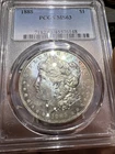 1888 PCGS MS63 Toned Morgan Silver Dollar $1 Beautiful Toner