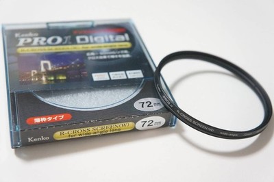 Kenko PRO1D R-CROSS Screen Wide-Angle 72mm Filter Excellent Condition