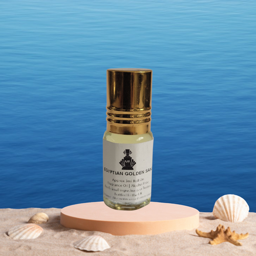 Egyptian Golden Sand Unisex 3ml Roll On Attar Fragrance Oil Based Perfume - Afbeelding 2 van 3