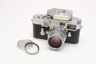 Leica M3 DS w/50mm f2 Summicron, Goggles, UV, MC Meter, CLA'd, 6M