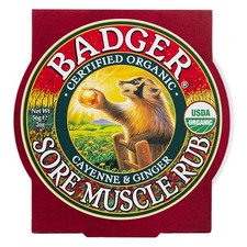 4 Pack Badger Sore Muscle Rub Tin, Cayenne & Ginger, 2 oz