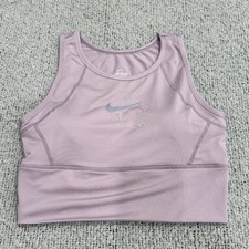 Nike Pro Combat Compression Sports Bra Lilac Size L Women  s Running Training Top