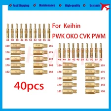 20Pcs Carburetor Main JETS kit & 20Pcs Slow Pilot Jet for PWK Keihin OKO CVK PWM