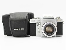 TOPCON RE SUPER SLR Film Camera RE Auto-Topcor 58mm f/1.8 Lens JAPAN Exc 3