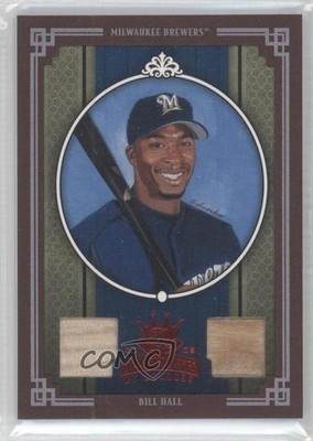 2005 Donruss Diamond Kings Red Framed Materials 16/100 Bill Hall #127 2eu
