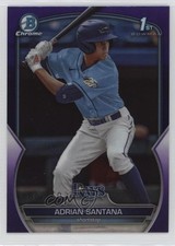 2023 Bowman Draft Chrome Purple Refractor 186/250 Adrian Santana #BDC-130 8az