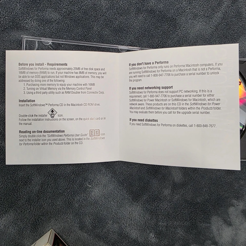 Soft Windows 3.1 for Apple Mac Performa install disc w password rare software - Image 3 of 4