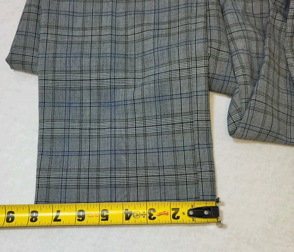 J. Ferrar Men’s Ultra Comfort Stretch Slim Fit Gray Plaid Pants Size 33x32 Y2K - Image 3 of 4