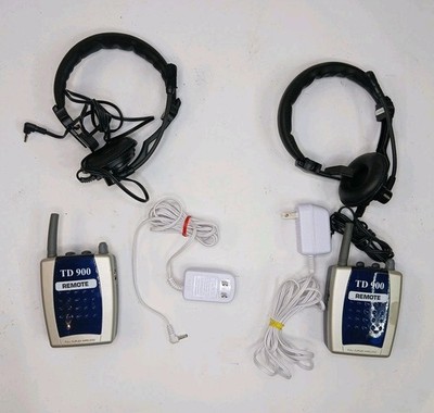 TD 900 Intercome Full Duplex Wireless Need Batteries For Reapir *READ*