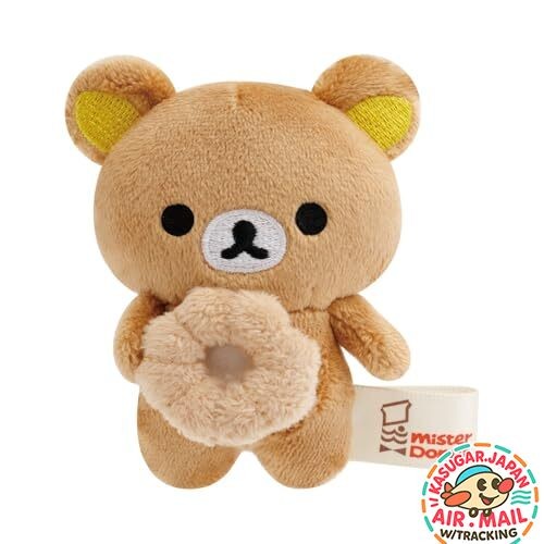 San-X Rilakkuma x Mister Donut Mini Plush Rilakkuma Pon de Ring fm Japan