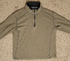 KUHL Revel Kashmira 1/4 Zip Pullover Womens XL Brown Fleece Hiking Sweater