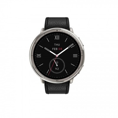 Amazfit Active 2 Round Premium Black Smartwatch 1.32 Zoll NFC