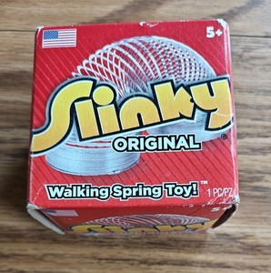 Original Metal Slinky Toy – walking spring toy. New old stock.Never opened.READ