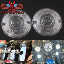 Turn Signal Cover Flat 3 1/4" Lens for Harley Touring  Electra Glide Road King