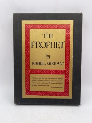 The Prophet by Kahlil Gibran Hardcover Deluxe Edition - 1974 - Slipcase