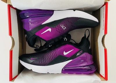 Nike Air Max 270 (GS) Kinder Schuhe Sneaker Black/White-Vivid Purple 36,5 NEU